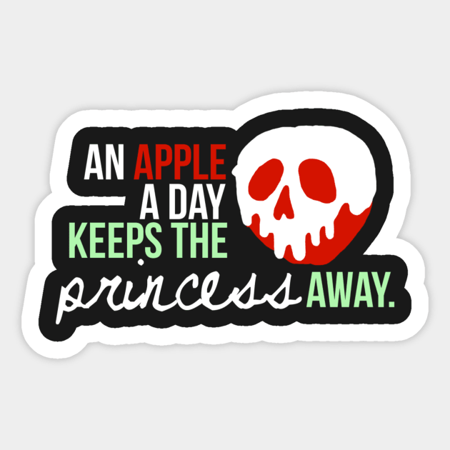 An Apple A Day Sticker by whimsylanddesigns